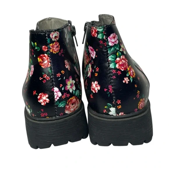 Alegria 39 Shayne Blossom black floral leather boots - Picture 4 of 9